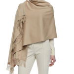 Beige Cashmere Cape